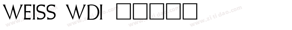 Weiss Wd字体转换